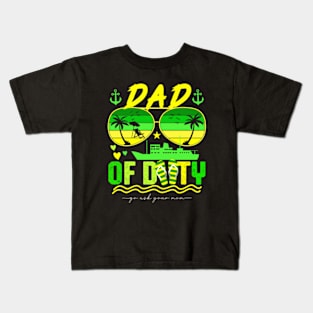 Dad Of Duty Go Ask Your Mom Kids T-Shirt